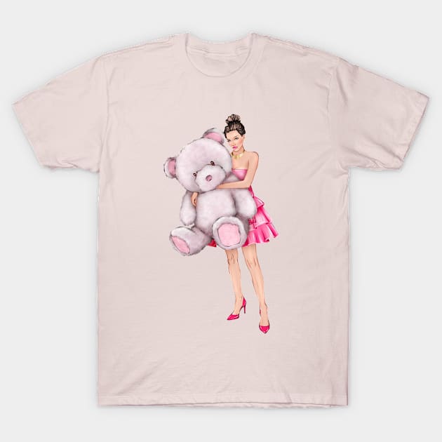 glamour bear lover art T-Shirt by ArctiumStudio